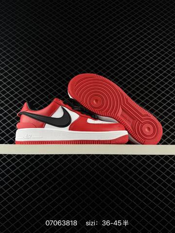 Nike Air Force 1 07 Low AMBUSH Red White Black EU 36-45 Lifestyle - Unisex (BS-70389)
