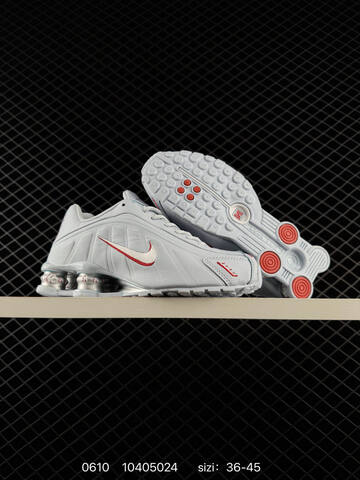 Nike Shox R4 Light Grey White Red Light Blue EU 36-45 Lifestyle - Unisex (BS-70846)