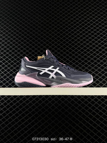 ASICS COURT FF3 NOVAK Dark Grey White Pink EU 36-47 Tennis Shoe Casual Sneakers - Unisex BS-81665