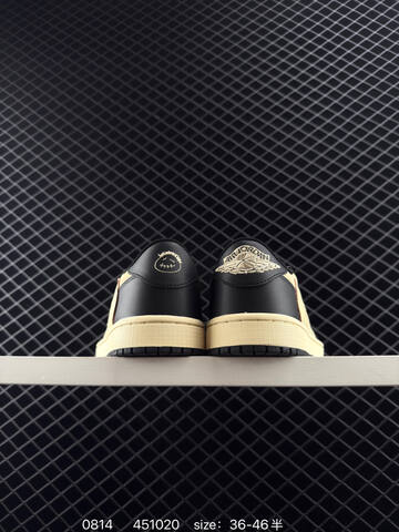 Jordan Travis Scott x Air Jordan 1 Low Pale Cream Black EU 36-46 Sneaker - Unisex BS-80923