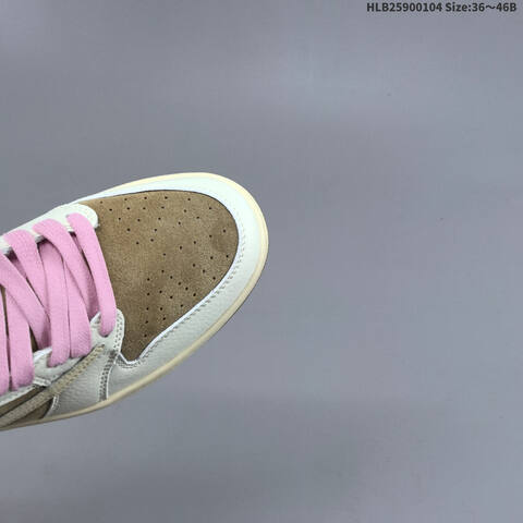 Nike Air Jordan 1 x Travis Scott Brown White Pink 36 46B Lifestyle - Women's (BS-67111)