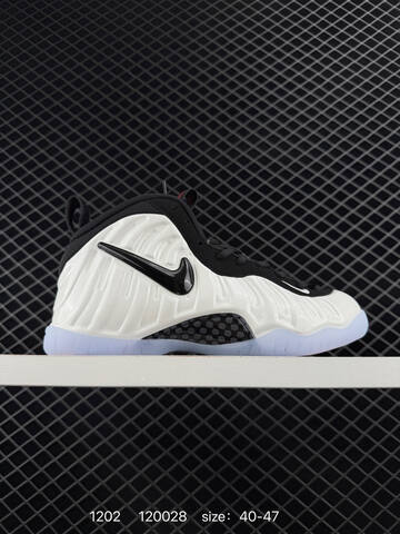 Nike Air Foamposite Pro White Black Red EU 40-47 Basketball - Men's (BS-73890)