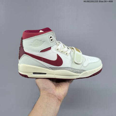 Jordan Air Jordan Legacy 312 White Burgundy Cream Gold 36 46B Lifestyle - Women's (BS-67276)