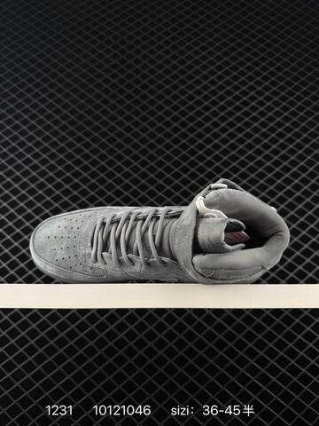 Nike Air Force 1 Mid Grey Black EU 36-45 5 Lifestyle - Unisex (BS-73365)