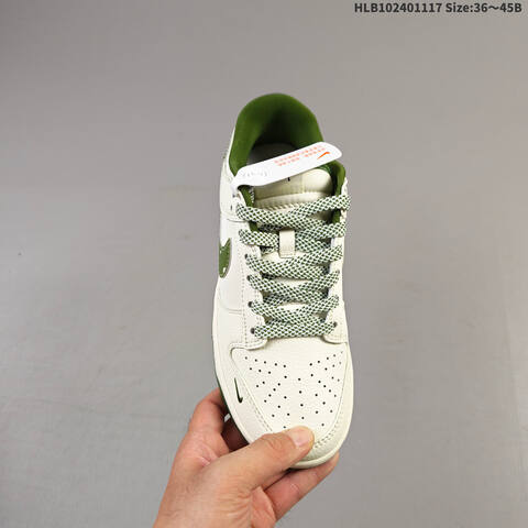 Nike Dunk Low White Green EU 36-45 Casual - Unisex (BS-63573)