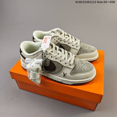 Nike SB Dunk Low Beige Navy Red Brown EU 36-45 Skate Shoe - Unisex BS-63822