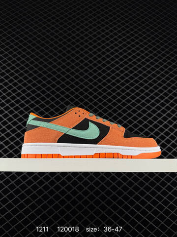 Nike SB Dunk Low Orange Black Mint Green EU 36-47 Skate - Unisex (BS-73774)