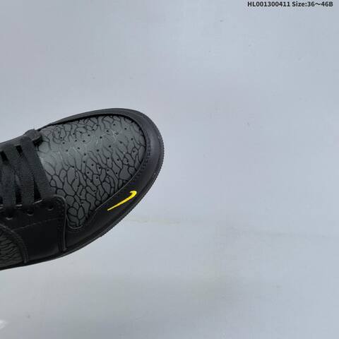Jordan Air Jordan 1 Low SE Elephant Black Anthracite Yellow EU 36-46 Lifestyle - Unisex (BS-66245)