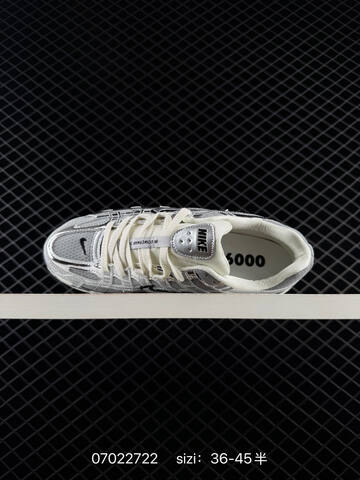 Nike P-6000 Silver White Black Cream EU 36-45 Running - Unisex (BS-70444)