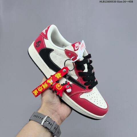 Nike Air Jordan 1 White Red Black 36 45 Lifestyle - Unisex BS-65845