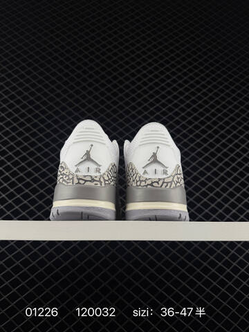Jordan Air Jordan 3 Retro DN3707-160 White Cream Grey Black EU 36-47 Basketball Shoe - Unisex BS-79766