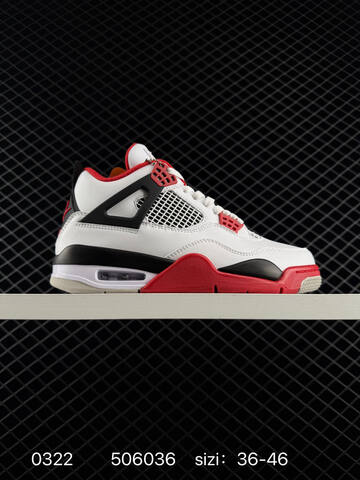 Jordan Air Jordan 4 Retro Black Red EU 36-46 Basketball Shoe - Unisex (BS-79634)