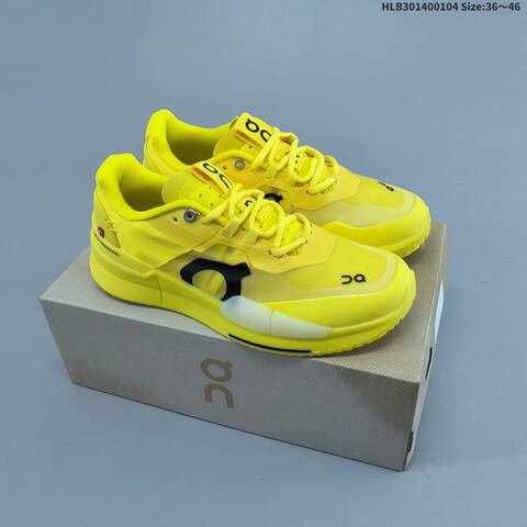 On Running THE ROGER Pro 2 Black White Yellow Pink EU 36-46 Tennis Shoe Casual Sneakers - Unisex (BS-69722)