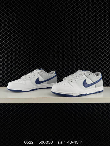 Nike Dunk Low White Grey Navy Blue EU 40-45 Skate - Men s BS-71294