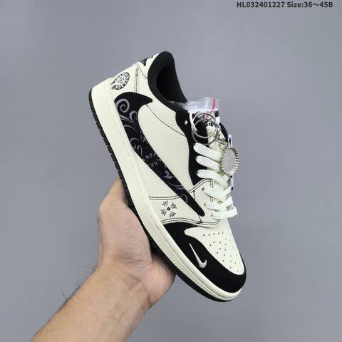 Nike Air Jordan 1 Black White Cream EU 36-45 Casual - Unisex (BS-67226)