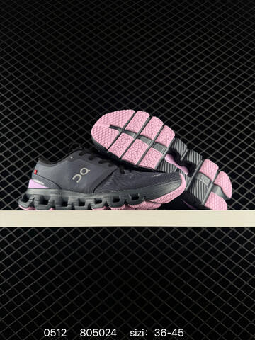 On Cloud X 4 Dark Grey Pink EU 36-45 Running Shoe Running Sneakers - Unisex (BS-85289)