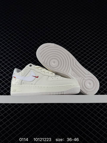 Nike Air Force 1 07 LV8 Sail White With Red Accents EU 36-46 Lifestyle - Unisex (BS-73153)