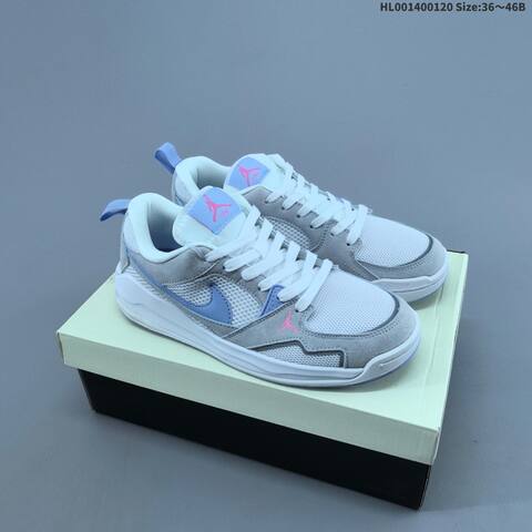 Jordan CMFT Era White Grey With Purple Accents 36 40B Casual - Women's (BS-66911)