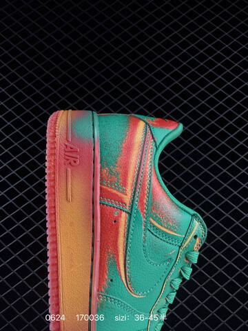 Nike Air Force 1 07 Low IB6834 Green Red Orange Yellow EU 36-45 Sneaker - Unisex (BS-70622)