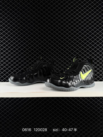 Nike Air Foamposite One PRM Black Neon Volt Grey EU 40-47 Basketball Shoe - Men's (BS-70755)