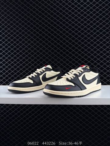 Jordan Air Jordan 1 Low Beige Black Red EU 36-46 Sneaker - Unisex BS-81163