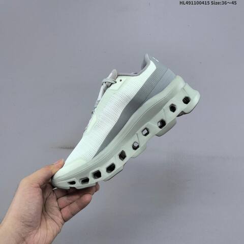 On Cloudmonster Void Light Mint Grey White EU 36-45 Running Shoe Running Sneakers - Unisex (BS-69606)