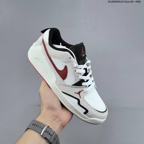 Jordan CMFT Era White Light Grey Burgundy Black EU 36-46 Casual - Unisex BS-66128