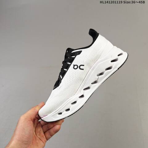 On Cloudsurfer Max White Black EU 36-45 Running Shoe Running Sneakers - Unisex (BS-69801)