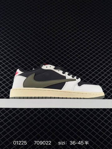 Jordan Air Jordan 1 Low Travis Scott Olive White Black Olive Cream Red EU 36-45 Sneaker - Unisex BS-79770