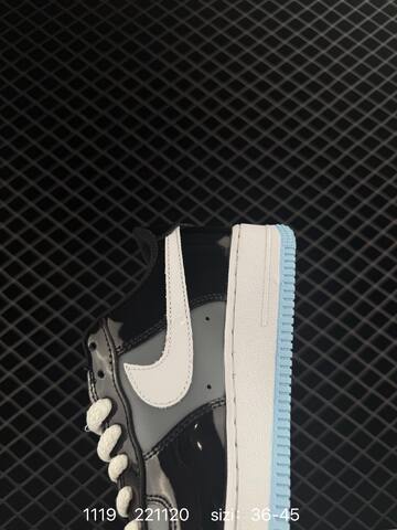 Nike Air Force 1 Low Black Grey White Light Blue EU 36-45 Lifestyle - Unisex (BS-74113)