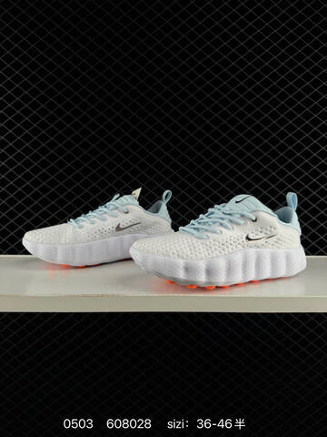Nike Mind 002 White Light Blue With Orange Accents EU 36-46 Casual - Unisex (BS-71710)
