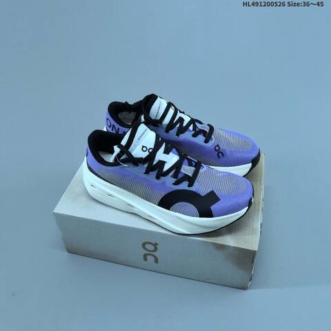 On Cloudboom Volt 3 MF30980462 Purple Black White Neon Yellow EU 36-45 Running Shoe Running Sneakers - Unisex (BS-69517)