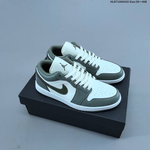 Jordan Air Jordan 1 Low Black White Gray EU 36-46 Basketball - Unisex (BS-66113)