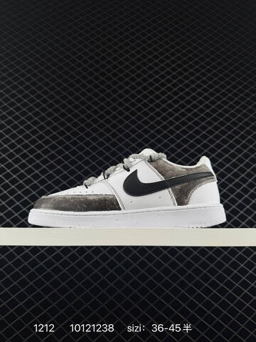 Nike Court Vision Low White Black Grey EU 36-45 Casual - Unisex (BS-73738)