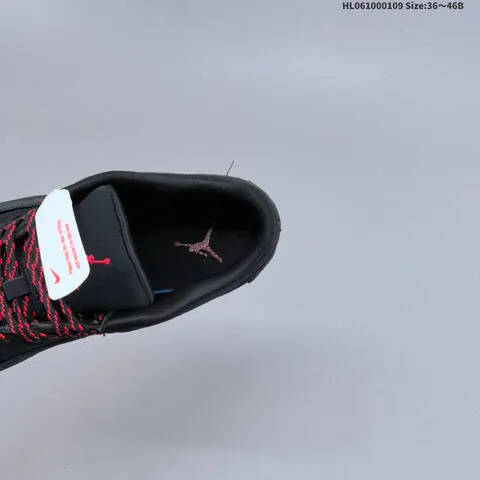 Jordan Flight Court Black Red 36 46B Basketball - Women s BS-67038