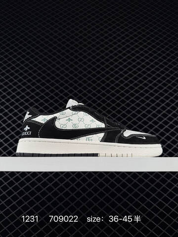 Jordan Air Jordan 1 Low Travis Scott Reverse Mocha Custom White Off White Black EU 36-45 Sneaker - Unisex BS-79928
