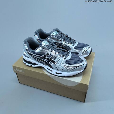 ASICS GEL-Kayano 14 Black Silver EU 36-46 Running Shoe Running Sneakers - Unisex (BS-69049)