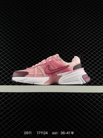 Other Nike Wmns V2K Runtekk Low White Grey Pink FN0738-106 36 36 5 37 Lifestyle - Women's (BS-71546)