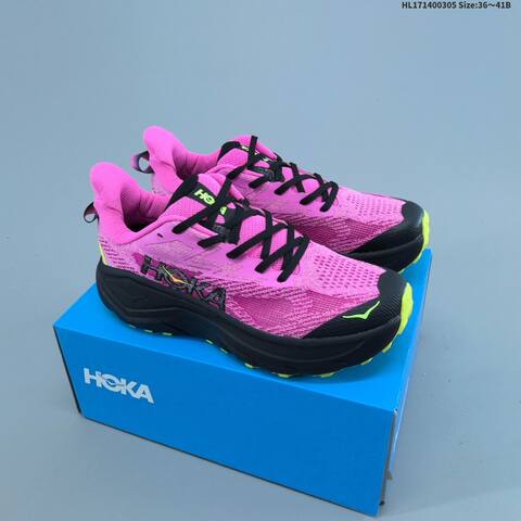 HOKA Challenger 8 Mint Green White Orange Black EU 36-41 Running Shoe Running Sneakers - Unisex (BS-69387)