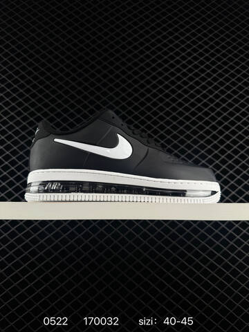 Nike Air Force 1 Low Black White Clear 40-45 Lifestyle - Men's (BS-71301)