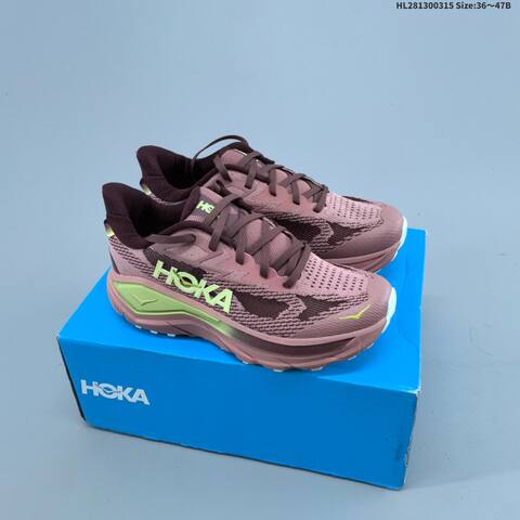HOKA Challenger 8 Light Green Off White Dark Green Yellow EU 36-47 Running Shoe Running Sneakers - Unisex (BS-69381)