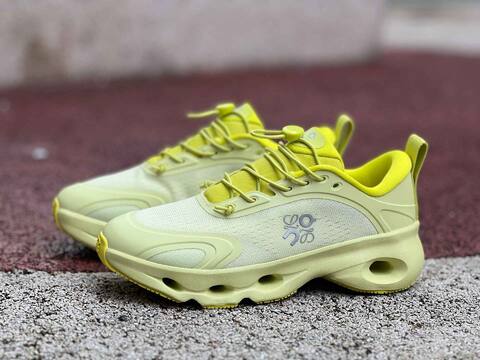 LOEWE x On Cloudsolo 3WF30602420 Lime Green Pale Yellow US 5 EU 36 UK 3 JP 22 Running Shoe Running Sneakers - Women s BS-86772