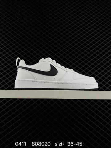 Nike Court Borough Low Triple White Black EU 36-45 Lifestyle - Unisex (BS-72176)