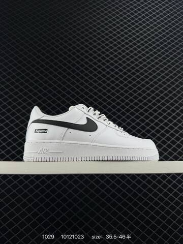 Nike Air Force 1 Low Supreme White Black 35 5-46 Lifestyle - Unisex (BS-74498)