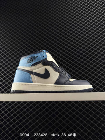 Jordan Air Jordan 1 Retro High OG Black Grey White EU 36-46 Basketball Shoe - Unisex BS-80772