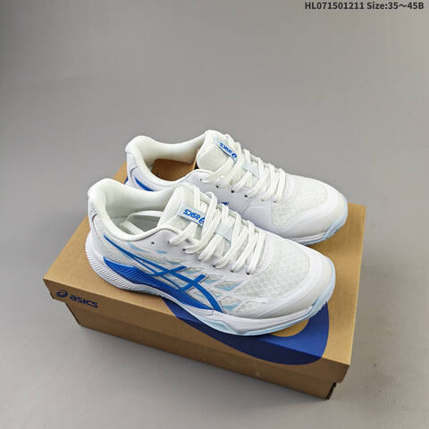 ASICS Gel Tactic 12 White Blue Neon Green EU 35 45 Tennis Shoe EU 35-45 Casual Sneakers - Unisex (BS-69170)