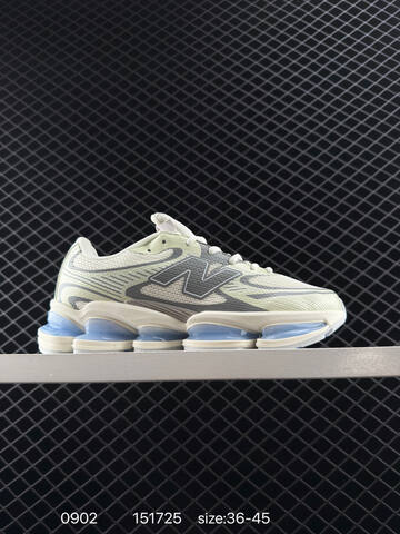 New Balance 2000 White Grey Black Blue EU 36-45 Sneaker - Unisex (BS-82878)