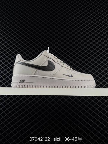Nike Air Force 1 07 Light Grey Black Dark Grey White EU 36-45 Skate - Unisex BS-70419