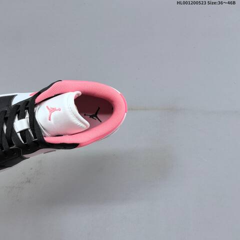 Jordan Air Jordan 1 Low Black White Pink 36 46B Lifestyle - Women's (BS-65894)
