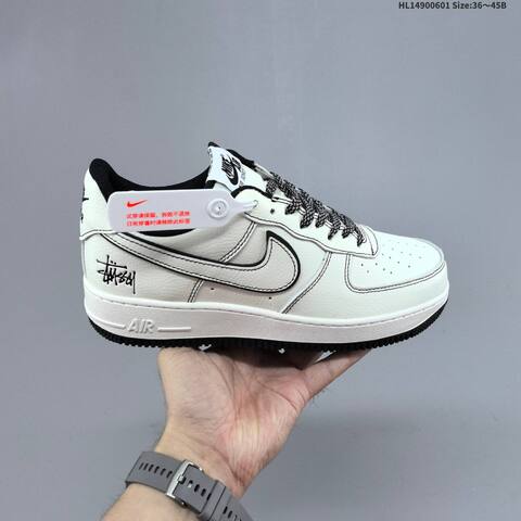 Nike Air Force 1 Low Stussy Off White Navy Black EU 36-45 Sneaker - Unisex BS-60019